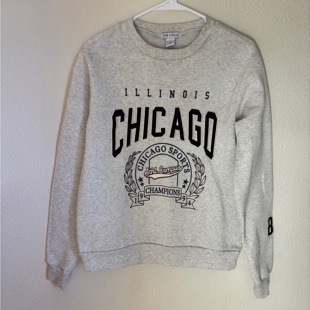 Gray Chicago Sports Sweatshirt
